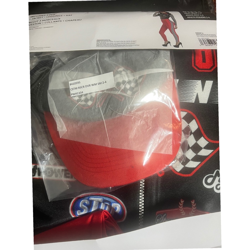 NWT Womens Race Car Driver Costume Small 2-4 Racing Halloween 3 Piece Outfit - Picture 4 of 12